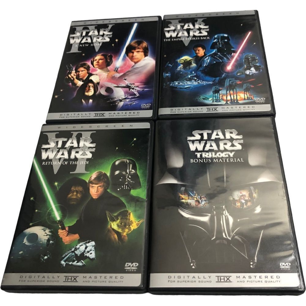 Star Wars 4-Disc DVD Trilogy Box Set - Picture 3 of 13